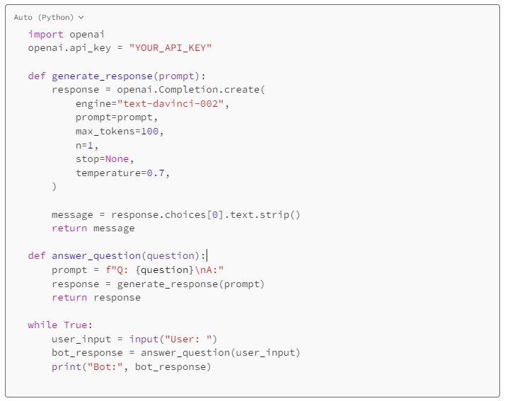 Output: XYAN asking ChatGPT to help with code development