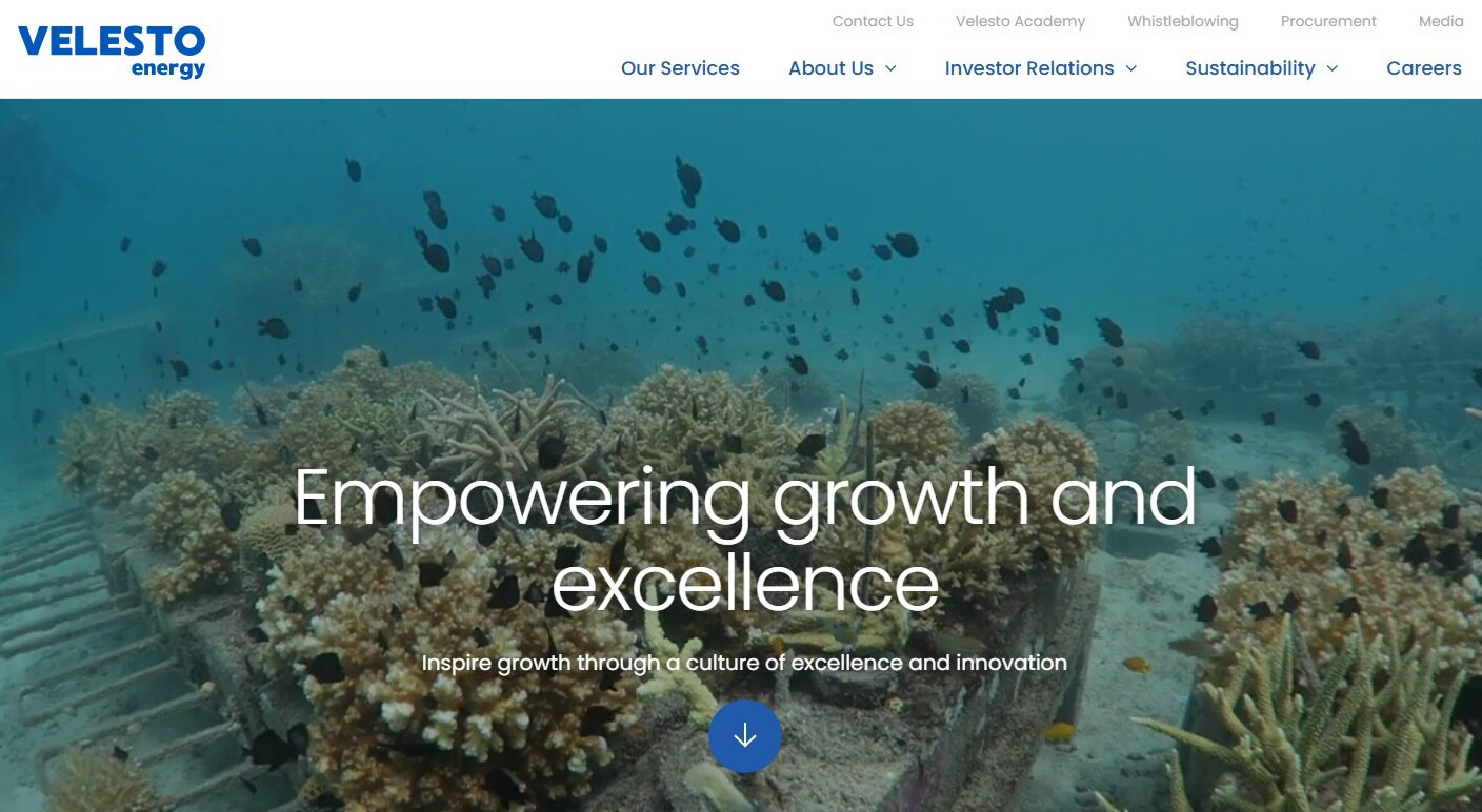 Velesto Energy Berhad New Website by XIMNET Malaysia